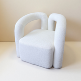 Luna Teddy Chair Cloud Hug Armchair – White Teddy Fabric
