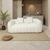 Pumpkin Cloud 2 Seater Sofa – Teddy Fabric