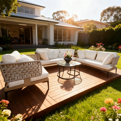 Belmont Outdoor Lounge Set 3+2+1 with Coffee Table