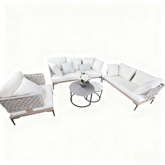 Belmont Outdoor Lounge Set 3+2+1 with Coffee Table