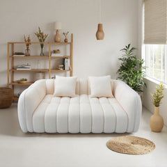 Pumpkin Cloud 2-Seater Sofa – Teddy Fabric