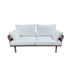 Bella White (3+2+1) Rattan Outdoor Lounge Set with Coffee Table