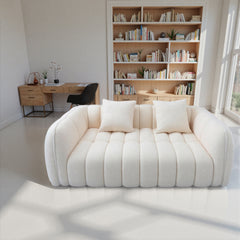 Pumpkin Cloud 2-Seater Sofa – Teddy Fabric