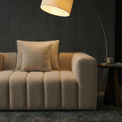 Piano Keys Sofa – Modern Channel Tufted Lounge