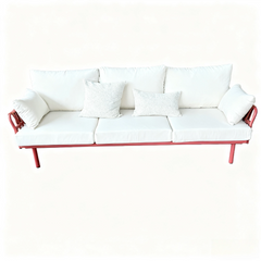 Bella White (3+2+1) Rattan Outdoor Lounge Set with Coffee Table