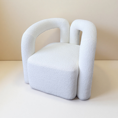 Luna Teddy Chair Cloud Hug Armchair – White Teddy Fabric