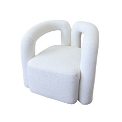 Luna Teddy Chair Cloud Hug Armchair – White Teddy Fabric