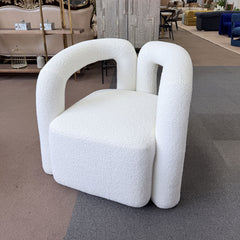 Luna Teddy Chair Cloud Hug Armchair – White Teddy Fabric
