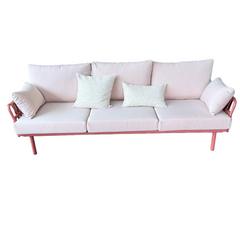 Bella Pink (3+1+1) Rattan Outdoor Lounge Set with Coffee Table