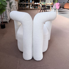 Luna Teddy Chair Cloud Hug Armchair – White Teddy Fabric